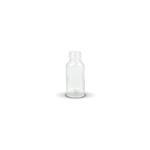 Clear 15ml Boston Round Glass Bottle (20mm neck)