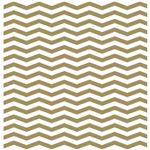 Gloss Wrapping Paper - Gold Zig Zag