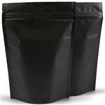 500g Matte Black Stand Up Pouch