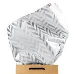 Herringbone : Silver Tissue Paper