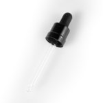 Eye Dropper 18mm (to suit 50ml T/E Bottle) Smooth Shiny Black