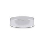 53mm Metal Smooth Shiny Silver Cap