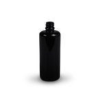 Cancelled - Black (Violet) 100ml T/E Boston Round Glass Bottle (18mm neck)                          