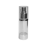 Clear with Chrome 30ml - Plastic & Airless Bottles