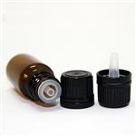 18mm Black Tamper Evident Cap with Drip