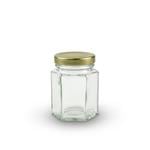 Clear 110ml - Hexagonal Glass Jars