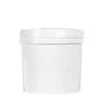 5Lt Pail White with White Lid - Tamper Evident