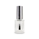 12ml Nail Polish Glass Bottle with Shiny Silver Cap and Brush