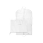 White Small Zip Cover - Non-Woven Garment Bag + Side Zip and Handles: 63cm x 116cm - Carton of 50