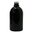 Black Gloss Boston 250ml Round Glass Bottle (24/410 neck)