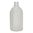 Frosted Boston 250ml Round Glass Bottle (24/410 neck)