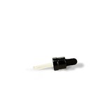 Eye Dropper 18mm (to suit 15ml T/E Bottle) Smooth Shiny Black
