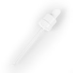 Eye Dropper 18mm (to suit 100ml T/E Bottle) Smooth Shiny White