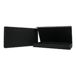 Black Kraft DL DELUXE Voucher Box: 225mm (W) x 115mm (L) x 20mm (D) + 20mm FLAP - Carton of 50