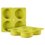 Round Silicone Soap Mould (4 Cavity)