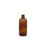 Frosted Amber 100ml T/E Boston Round Glass Bottle (18mm neck)