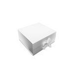 Ice Small HAMPER Foldable Rigid Box + WHITE RIBBON